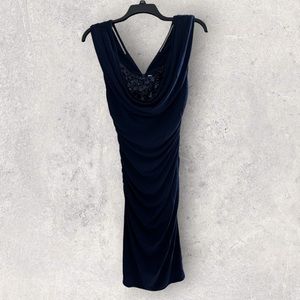 EUC - Badgley Mischka Collection Navy Size 6 Dress